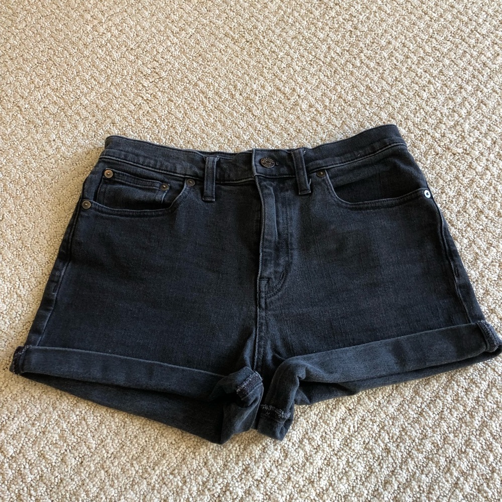 Madewell Black Denim Shorts